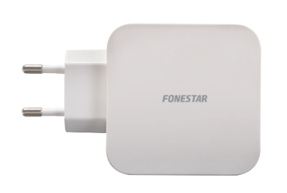 Cargador triple USB 36 W 7'8 A Fonestar. Mod. USBPOWER-3FAST
