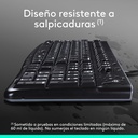 Teclado con cable OEM USB negro Logitech. Mod. K120