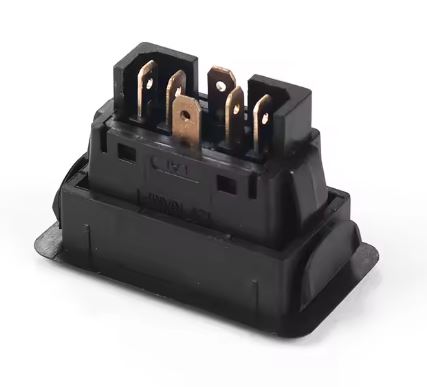 Interruptor pulsador (ON)-OFF-(ON) coche 12V/24V 30A 6 pin. Mod. BX103052