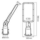 Farola Led Serie Spider 100W 6500K. Mod. LM6928