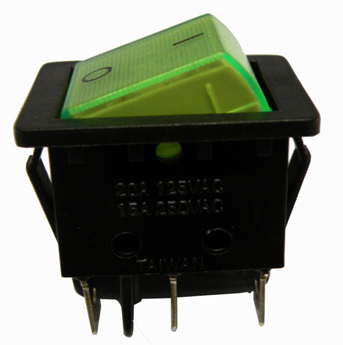 INTERRUPTOR LUMINOSO 6P. (DPDT) ON- ON, 250V. 10A, COLOR VERDE. Mod. 3818V-8034.jpg