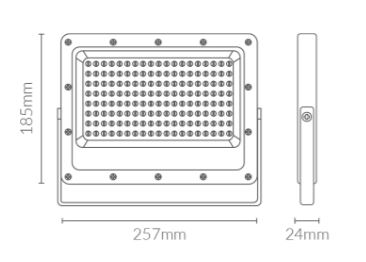Foco proyector LED SMD Kado 100W 4000K 11800lm IP65. Mod. 5510030NW