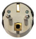 Adaptador clavija europea macho a universal hembra. Mod. 0319-D