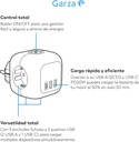 Adaptador enchufe 3 tomas 2USB+USB C Kubo Garza. Mod. 420063C