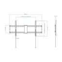 Soporte TV Led 43"-90" negro TOOQ. Mod. LP4390F-B