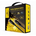 Cable HDMI de Alta Velocidad con Óptica Activa AOC con Ethernet 20m. Mod. CCBPHDMIAOC20M02