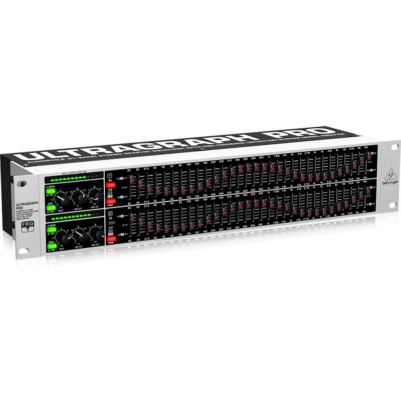 Ecualizador gráfico estéreo Behringer. Mod. FBQ-3102
