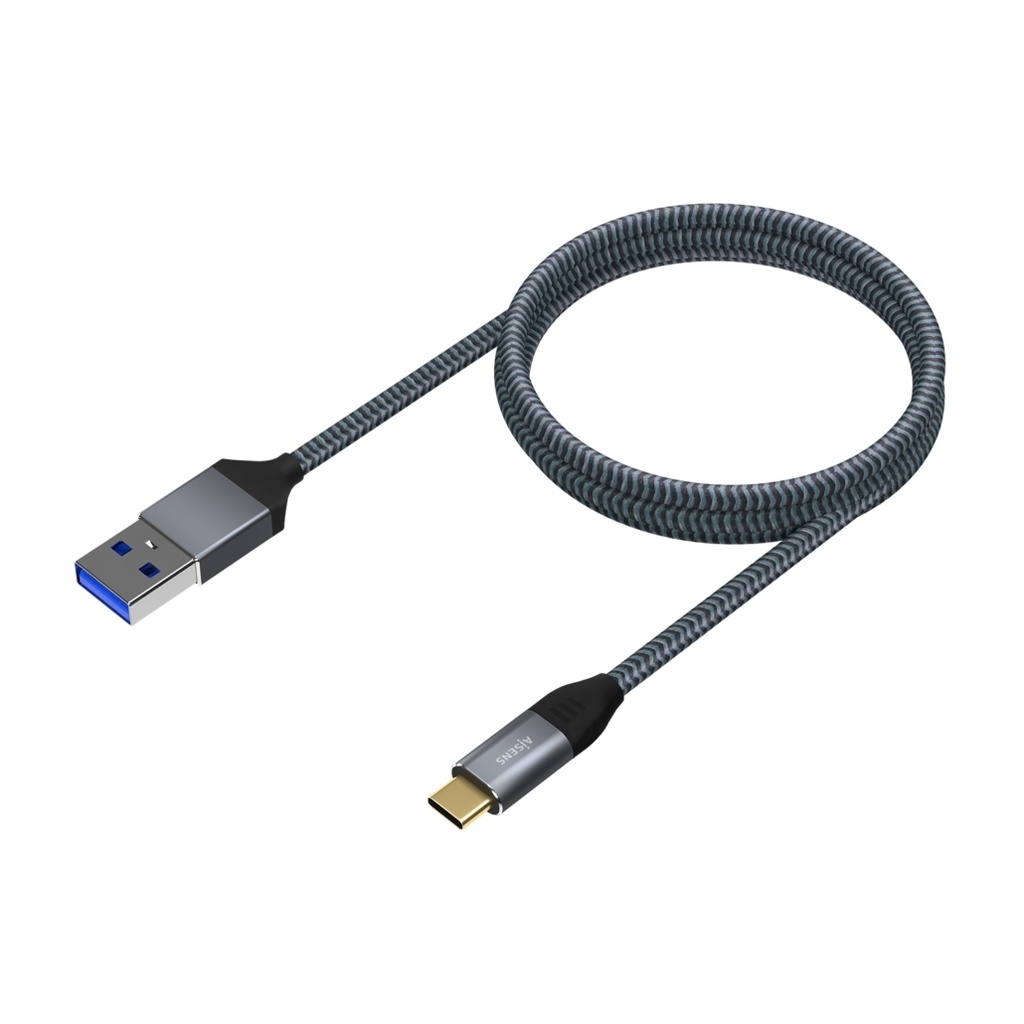 Cable USB 3.1 10Gbps con conector tipo USB-C aluminio 1 metro. Mod. A107-0631