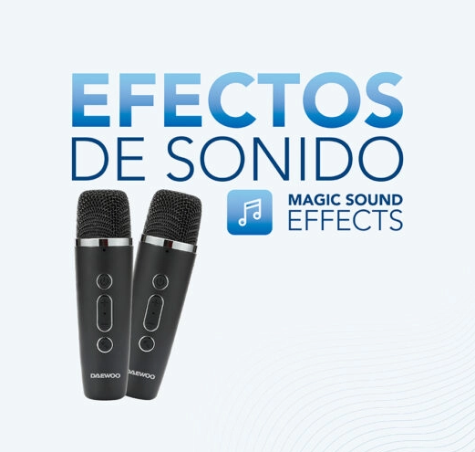 Altavoz inalámbrico Karaoke con 2 micrófonos inalámbricos Daewoo. Mod. DW3008