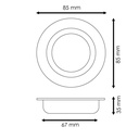 Aro Fijo Redondo Blanco Serie Infinity Para Gu10/MR16. Mod. LM4338