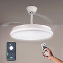 Ventilador de Techo Led White Heer Smart ø107 Cm. Mod. LM8837