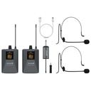 Pack 2 micrófonos de diadema inalámbrico UHF Audibax. Mod. Missouri Free Head Dual UHF