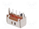 Interruptor deslizante 2 posicines 0,1A/12VCC ON-ON. Mod. OS102011MA1QN1
