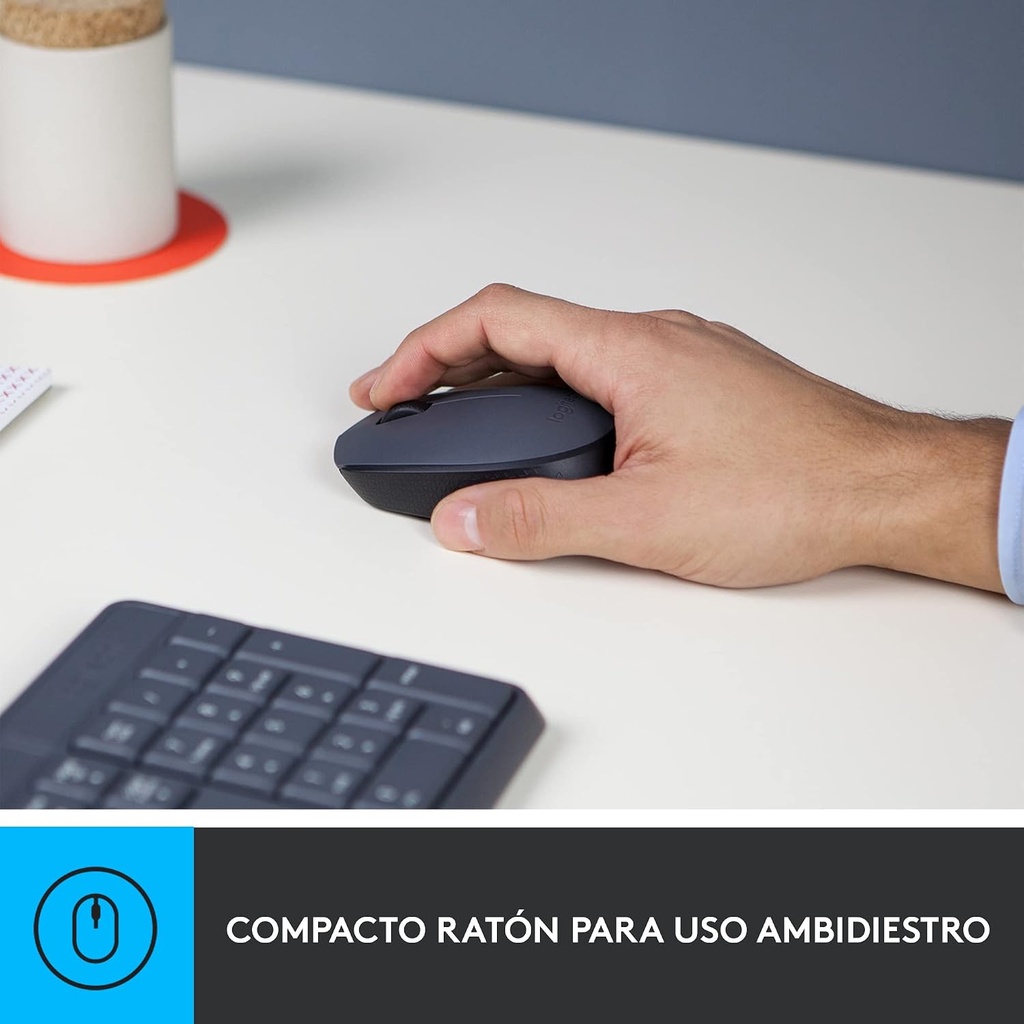 Combo teclado y ratón inalámbrico Logitech. Mod. MK235