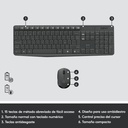 Combo teclado y ratón inalámbrico Logitech. Mod. MK235