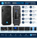 Altavoz autoamplificado 2X12" MP3/BT 2000W SEVEN. Mod. SV212APRO-TWS