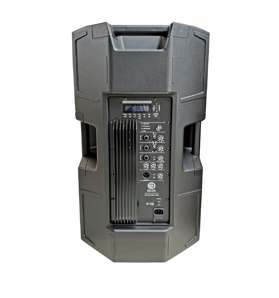 Altavoz autoamplificado 15" MP3/BT 1500W Seven. Mod. SV15APRO-TWS
