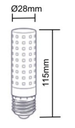 Bombilla LED 12W E27 6500K PULGA. Mod. 81.119/DIA