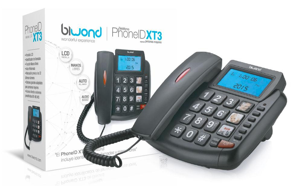 Teléfono sobremesa especila personas mayores Biwond. Mod. PhoneID XT3-6164.jpg