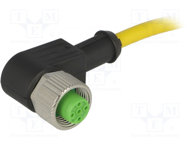 Cable de conexión M12 1.5m 4 PIN 90º 250VCA 4A. Mod. 7000-12341-0140150
