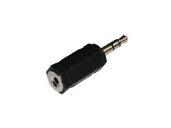 Conector Adaptador Jack Hembra Ø 2,5mm. Estereo a Jack Macho Ø 3,5mm. Estereo. Mod. 1084
