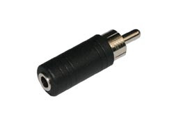 Conector Adaptador macho RCA a Jack Hembra ø3,5 mm. Mono. Mod. 0311