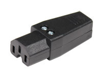 [0416EAVA] Conector Clavija hembra aérea con ranura IEC320/CEE22. Desmontable. 10A./250V. Mod. 0416-E