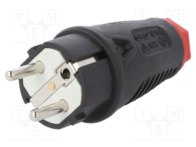 [0521SRME] Clavija macho PE 2p+TT 16A PCE. Mod. 00115N
