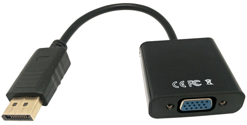 Adaptador Displayport Macho a VGA hembra 0.25m. Mod. 0582