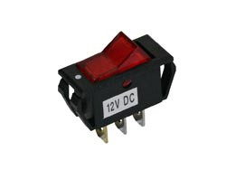 Interruptor unipolar luminoso 6A 12V Mod. 0951