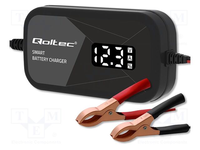 Cargador baterías AGM GEL 12V 2A QOLTEC. Mod. 52492