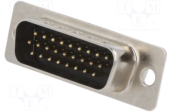 [10090769P264ALFTME] Conector macho D-Sub 26 PIN para soldar 5A. Mod. 10090769-P264ALF