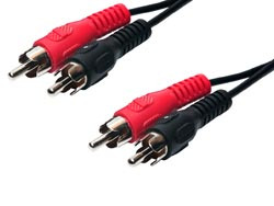 Conexión Audio 4 RCA machos y 3 metros. Estéreo. Mod. 1026/3