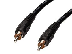 Conexión Audio-Vídeo con Dos RCA machos. Cable RG-59 y 1.5 metros. Mod. 1045