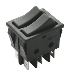 [11410CNEDH] Conmutador doble negro 16A. Mod. 11.410.C/N