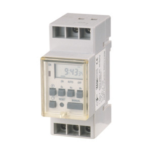 Interruptor digital temporizador programable semanal 230VAC. Mod. KE1002