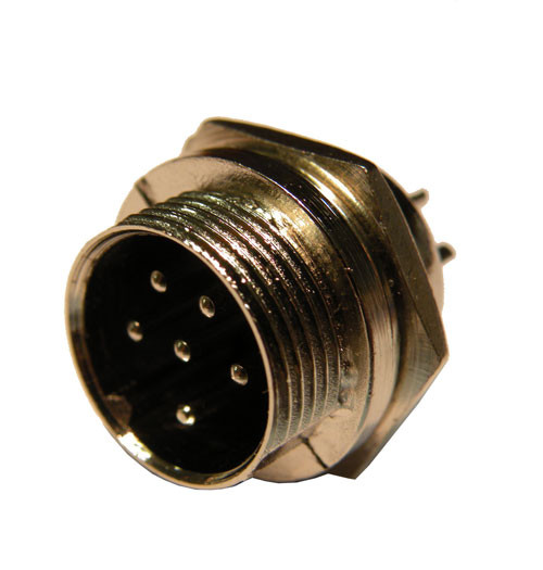 Conector micro hembra 6 pin aéreo. Mod. 102306F