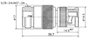 Adaptardor RF N HEMBRA a BNC MACHO. Mod. 1222