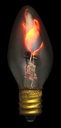Bombilla vela efecto llama E-12. Mod. 12.611