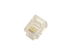 [12904AVA] CONECTOR TELEFONICO MODULAR AEREO MACHO 6P4C - RJ11 MOD. 1290/4