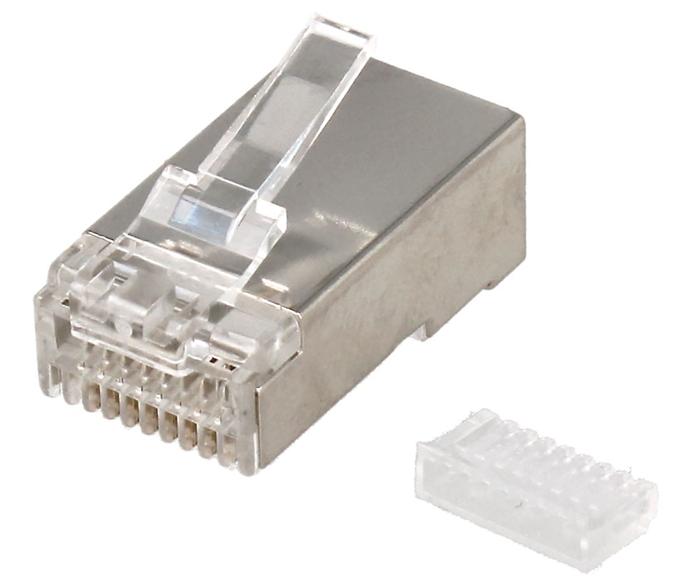 [CON1159] Conector modular RJ45 macho CAT7 UTP/FTP 50u. Mod. CON1159