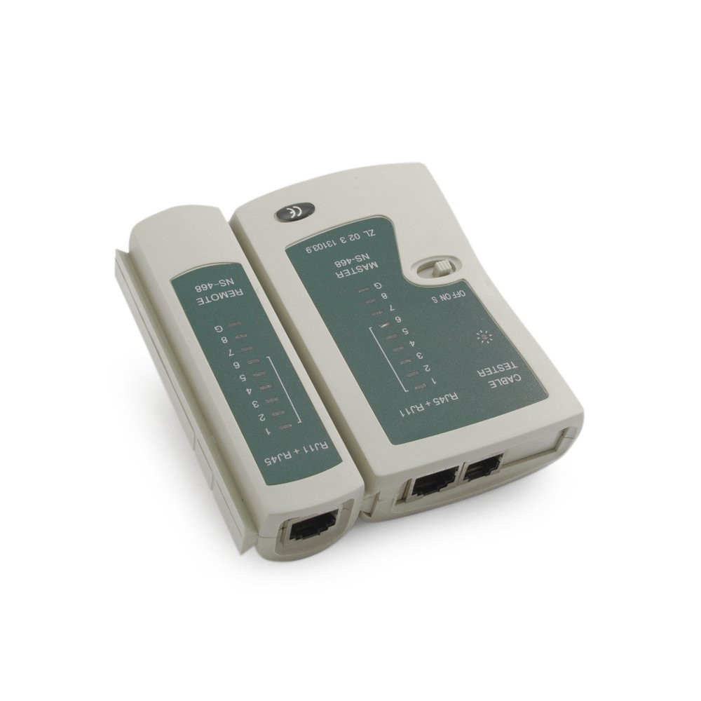 Comprobador Tester de cable LAN RJ45 RJ11. Mod. 60196