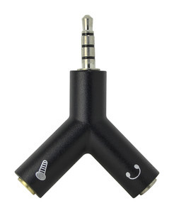 Adaptador distribuidor jack 3.5mm 4 ctos a stereo + micro. Mod. 13.295