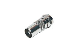 Conector Adaptador F Macho a TV Macho. Mod. TV7000040