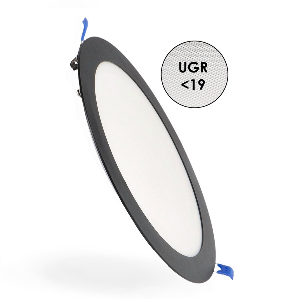 [LM5583] Downlight Panel Led Circular Negro 20W Cct. Mod. LM5583
