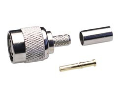 Conector TNC Macho inverso (RP). Crimp RG-58. Mod. 3632ELG