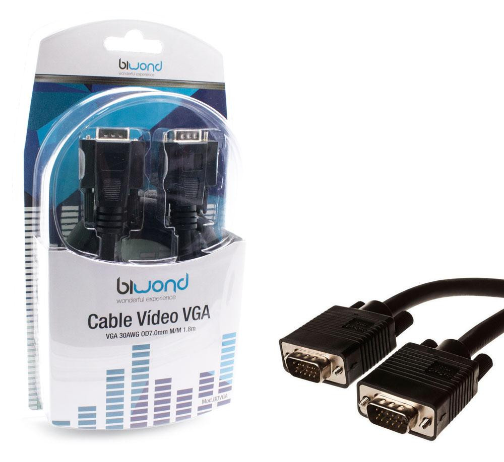 Conexión VGA macho macho 1.8 metros. Mod. WIR201