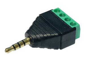 Conector macho audio stereo 3.5mm 4 ctos. Mod. 15.310