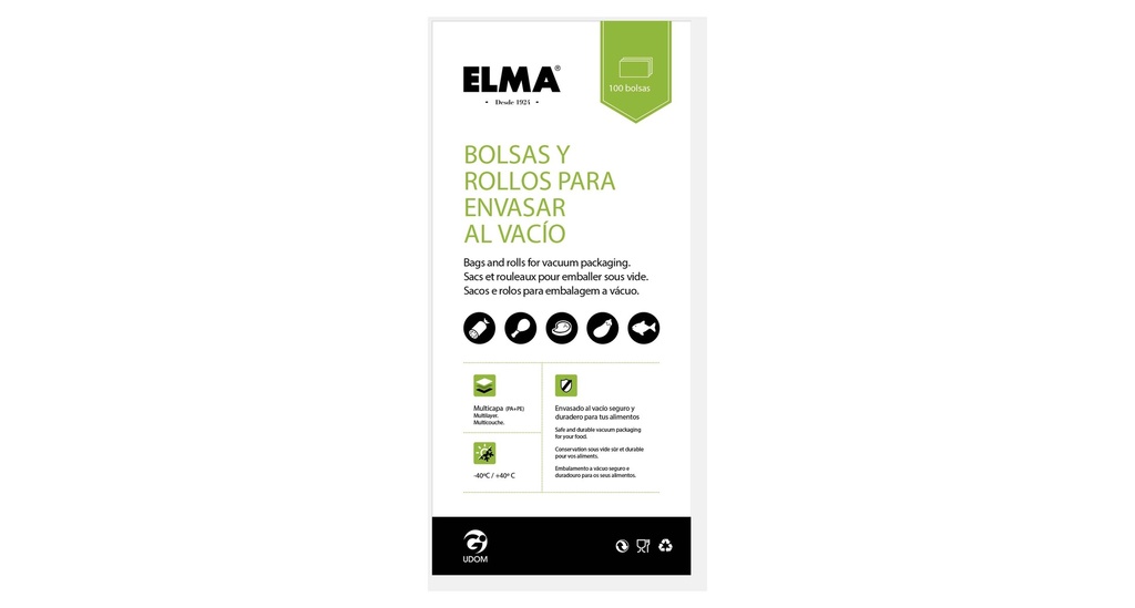 [15X25CMUDO] BOLSA GOFRADA DE 15 X 25 CM ELMA