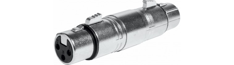 [1603ELG] Adaptador XLR Hembra 3 Pins a XLR Hembra 3 Pins. Mod. 10240FF